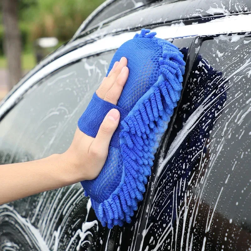 Auto Waschen Mikrofaser Chenille Auto Waschen Schwamm Pflege Waschen Pinsel Pad Waschen Handtuch Auto
