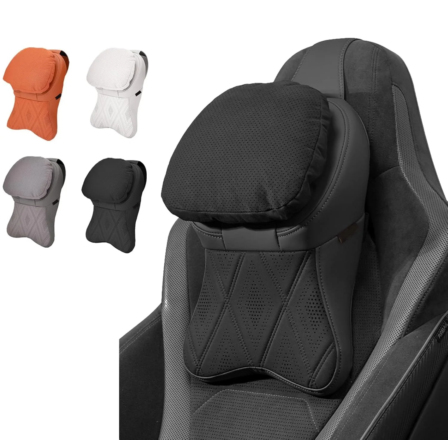 Universelles Auto-Kopfstützenkissen für Nackenstütze 100% Memory-Schaum Autokissen Passend für Kopfstütze