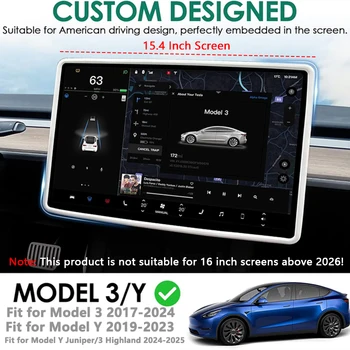 Tesla Modell 3/y Silikons chutz rahmen Kanten abdeckung Zentral steuerung Display Navigation Displays chutz