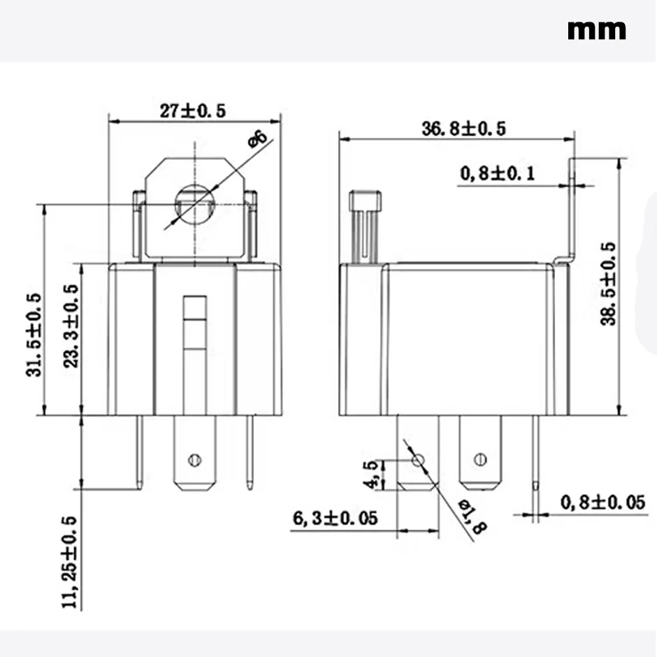 12V DC 4-Pin Auto-Relais mit Sicherung 30A, normalerweise offen – Bild 6