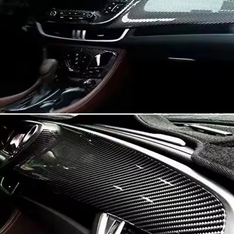 7D Carbon Fiber Vinyl Film Wrapping Vinyl Aufkleber Glänzend Auto Wrap – Bild 2
