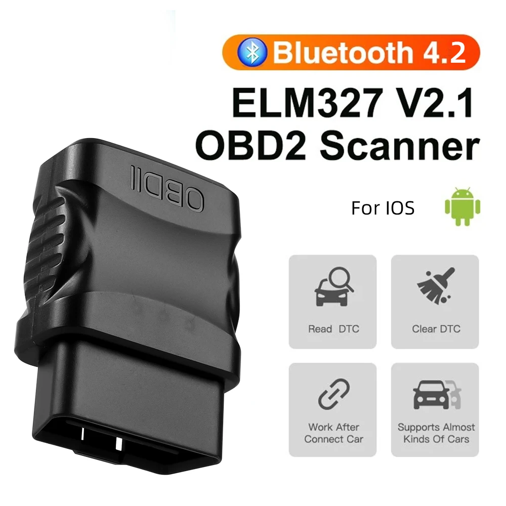 ELM327 V1.5 V2.1 OBD2-Scanner, OBDII-Diagnosetool, Bluetooth 4.2, automatische Scan-Überprüfung