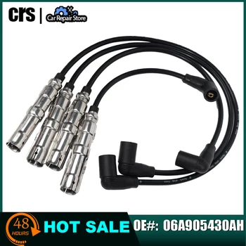 Zündspule 06A905430AH 06A905430AJ 06A905430AP 4Pcs Zündkerze Draht Für VW Sitz Käfer CADDY TOURAN AUDI Golf