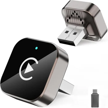 (2026 Verbessert) Kabelloser CarPlay-Adapter für Apple iPhone und Android, kleine Größe, Plug-and-Play
