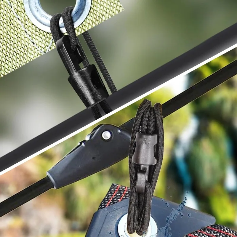 Multifunktionale elastische Bungee-Seile mit Haken für Camping – Bild 4