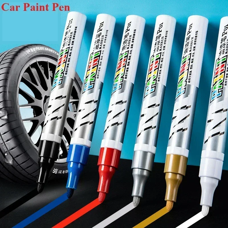 Autolack Kratzer Reparatur Pinsel Stift wasserdicht Wasserfarbe Markierungsstift Autoreifen Lauffläche Pflege