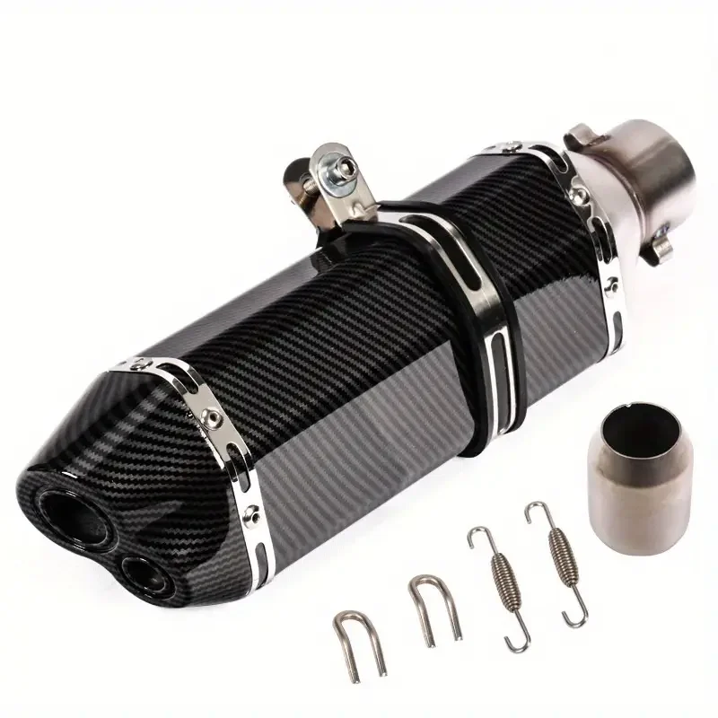 51 mm Universal Motorrad Auspuff Schalldämpfer Edelstahlrohr – Bild 4