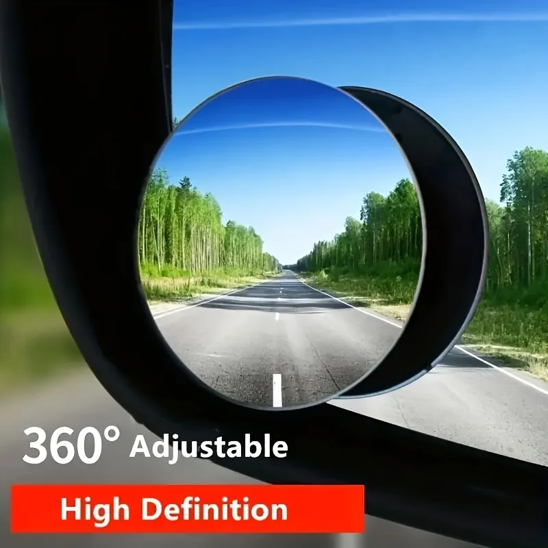 Autospiegel HD Konvexer Spiegel Toter Winkel Auto Rückspiegel 360 Grad Weitwinkel Fahrzeug Parkplatz (2 Stück)