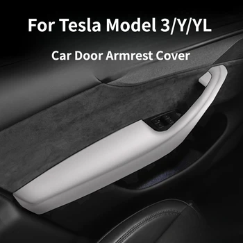 Tesla Neues Modell Y/3 ABS Kunstleder Türgriffpolster Kratzfester Verschleißfester Schutzbezug