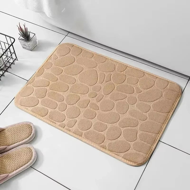Memory Foam Geprägte Samt Teppich Badezimmer Wohnzimmer Nicht-Slip – Bild 6