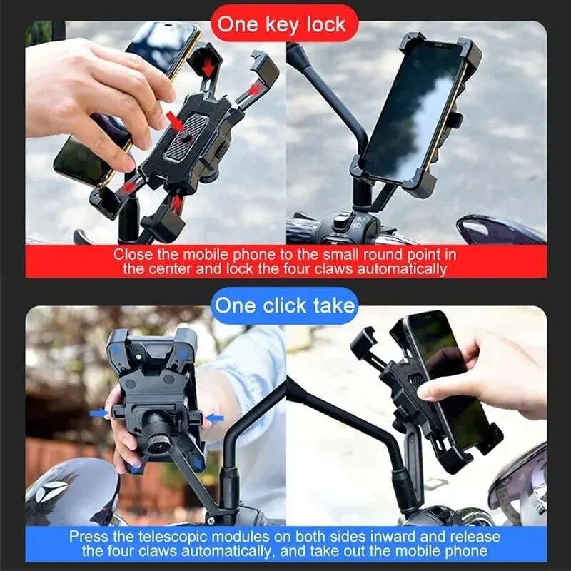 Universal 360 ° Drehbarer Fahrrad-Handyhalter Rutschfester – Bild 2