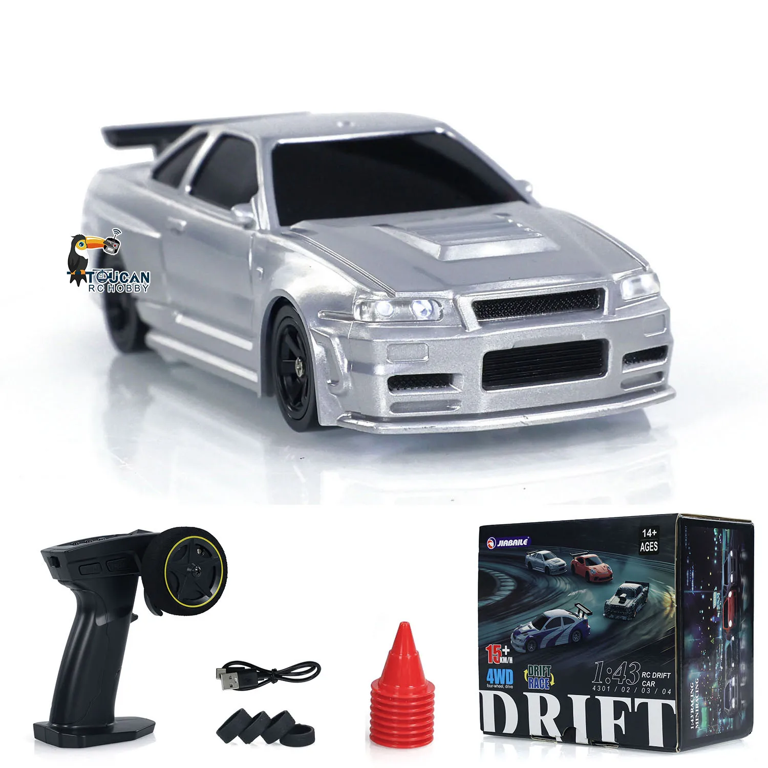 SALE 4WD RTR 1/43 RC Speed Car Allradantrieb Funksteuerung 2.4g Mini – Bild 6