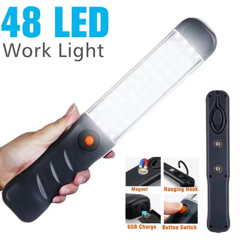 Leistungsstarke Camping Laterne Handheld Flutlicht LED Arbeitslicht USB wiederaufladbare Arbeitslampe