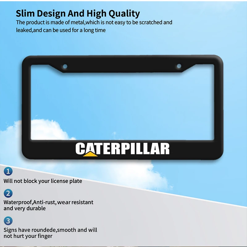CATERPILLAR Auto-Kennzeichenhalterung, Markenhalterung für schwere – Bild 4