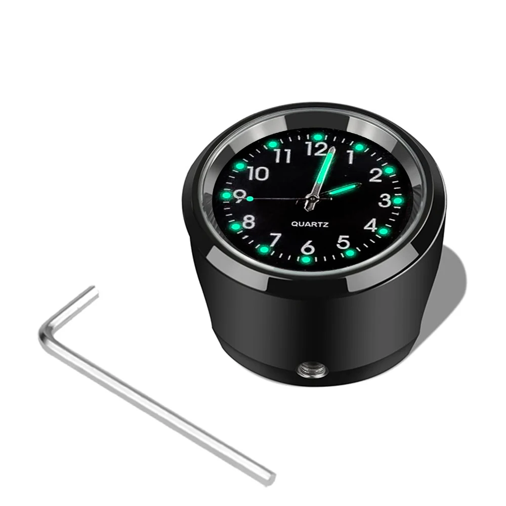 Motorrad Fahrrad Lenker Halterung Uhr Wasserdicht Chrom Moto Zubehör