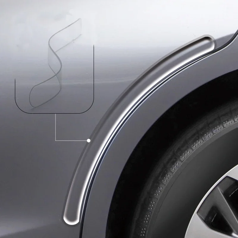Erweiterte Auto Tür Stoßstange Streifen Transparent Körper (4 Stück) – Bild 5