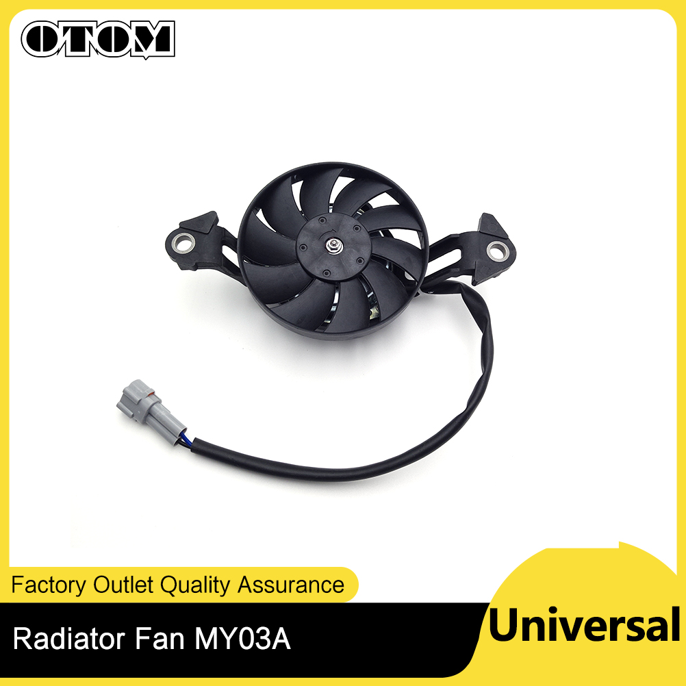 OTOM Wassertankventilator 3 Zoll Motorrad-Lüfter 12 V Schlanker elektrischer Kühler-Server-Lüfter für 150 cc