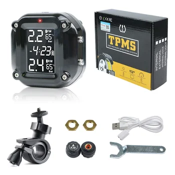 Motorrad Reifendrucksensoren Moto TMPS Reifendrucküberwachungssystem 2-Rad-Reifen Externer Sensor für Motorrad