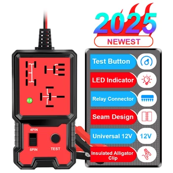 LED-Anzeige Licht Auto Batterie Checker Elektronische Test Auto Relais Tester Diagnose Werkzeuge Automotive