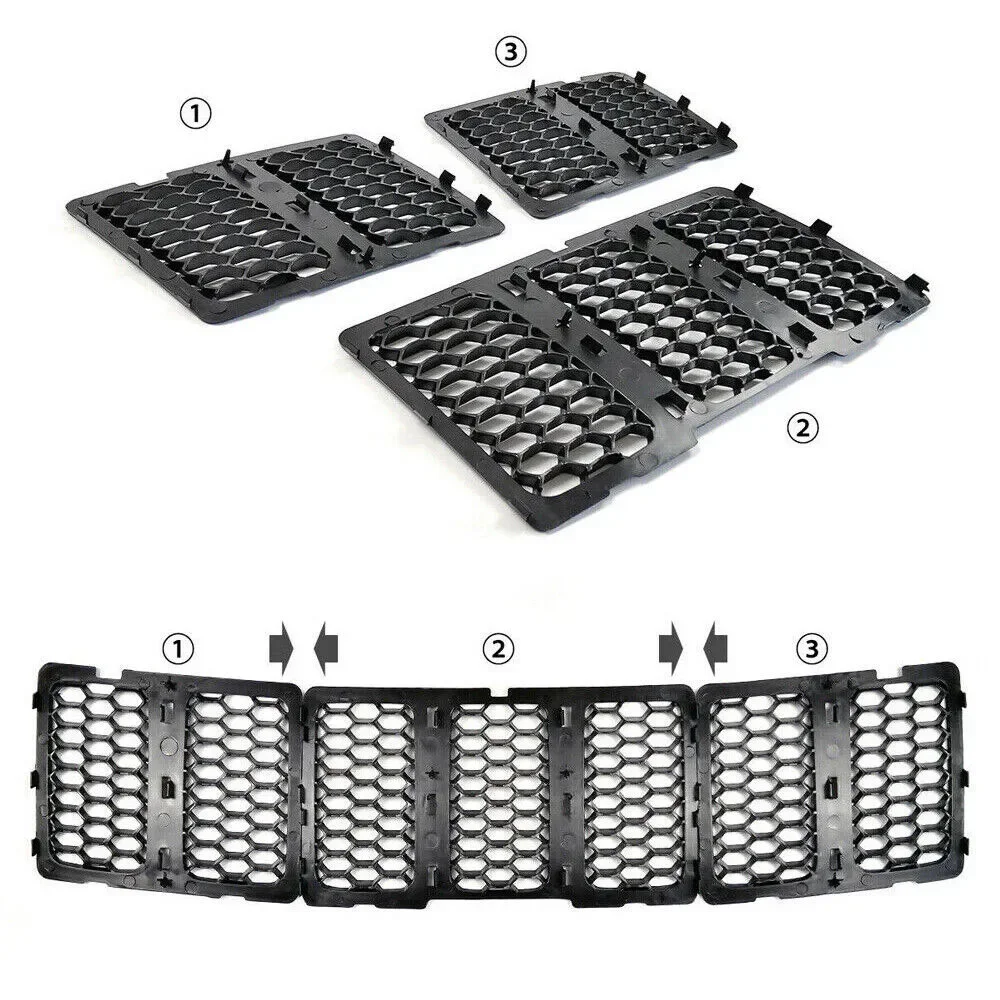Auto-Frontgrill-Dekorations-Set, Kühlergrill-Abdeckung (3 Stück) – Bild 6