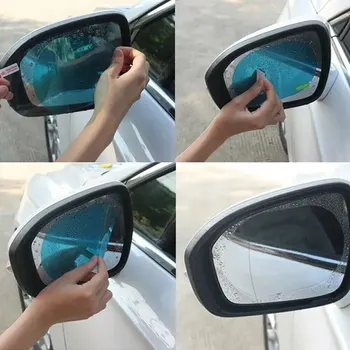 Universal Anti-Fog Anti-glare Regendicht Auto Tuning Rückspiegel Trim Film Abdeckung Außen Teile (2 Stück)