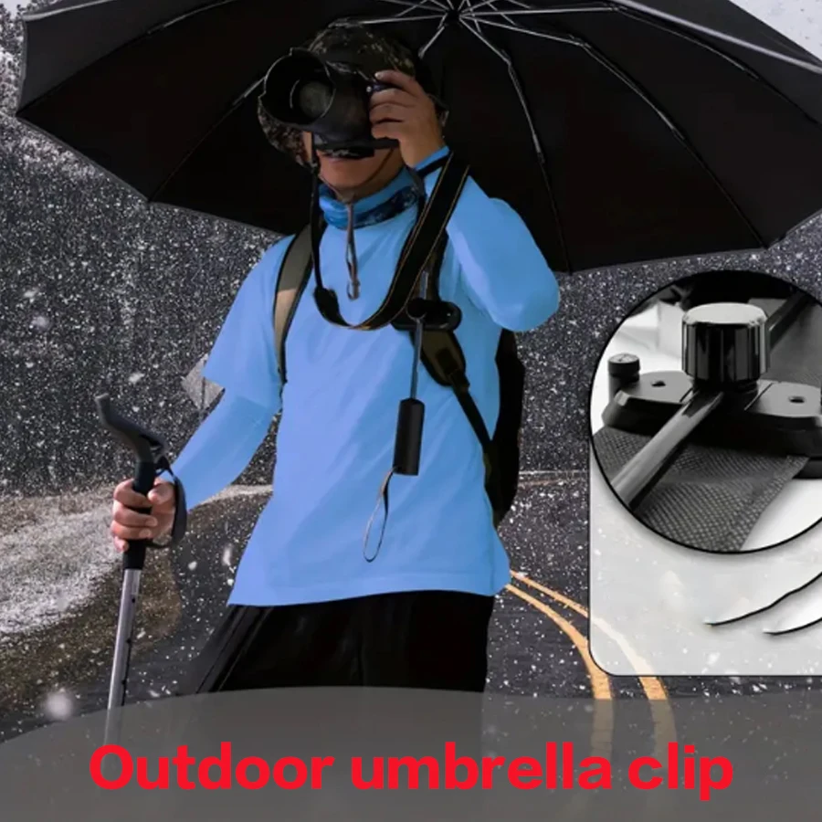 Freihändiger Regenschirmhalter, Praktisch zum Tragen – Bild 2