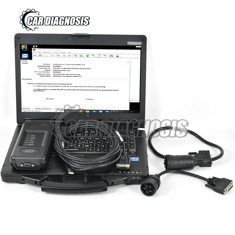ET4 Adapter 478-0235 Für Katze LKW Bagger Kommunikation 2023A Elektronische Techniker SIS Diagnose Werkzeug