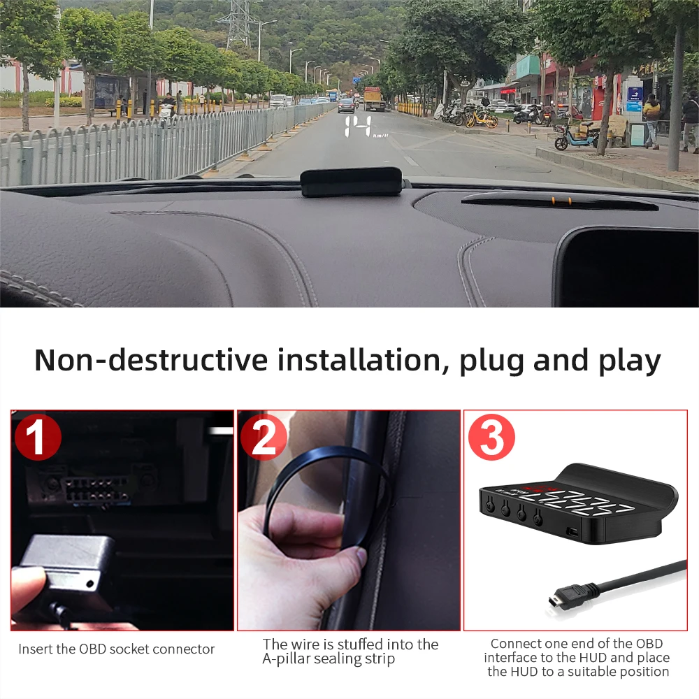 M3 OBD2 M1 GPS HUD Head-Up Display obd2 Computer Auto Geschwindigkeit – Bild 6