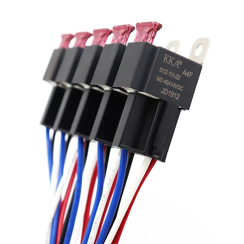 Auto Sicherung Relais Automotive Relais Circuit Control 40A 12V/24V JD1912 Kupfer Terminal Auto (5 Stück)