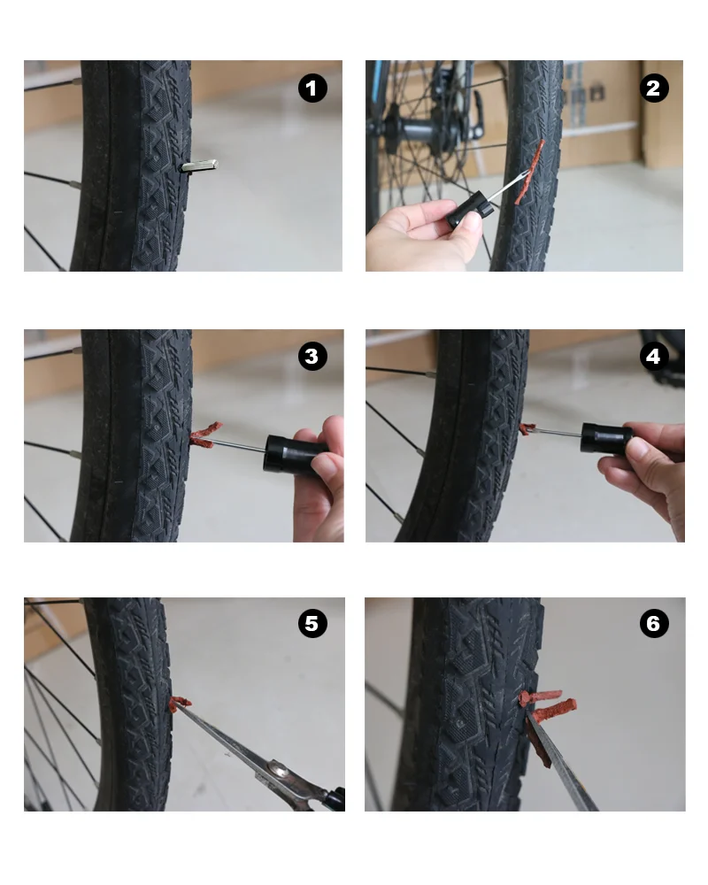 Fahrradreifen-Reparaturwerkzeuge: Gummistreifen für MTB – Bild 5
