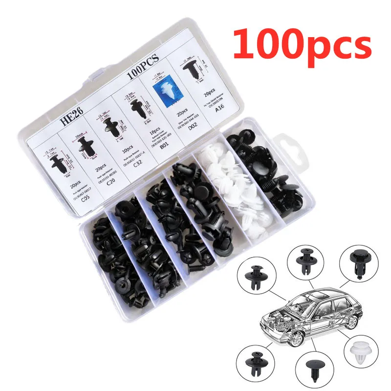 Auto Fastener Clip Auto Fender Push Retainer Pin Rivet Bumper für Türverkleidung Retainer Fastener Kit