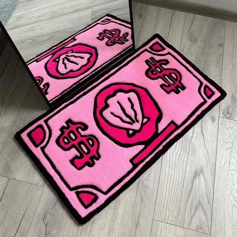 Münze Dekorative Teppich Haushalt Schlafzimmer Nacht Decke Tür Matte – Bild 2