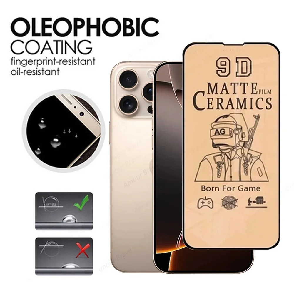 Keramik-Displayschutz für iPhone 17 16 15 14 13 Pro Max matte – Bild 4