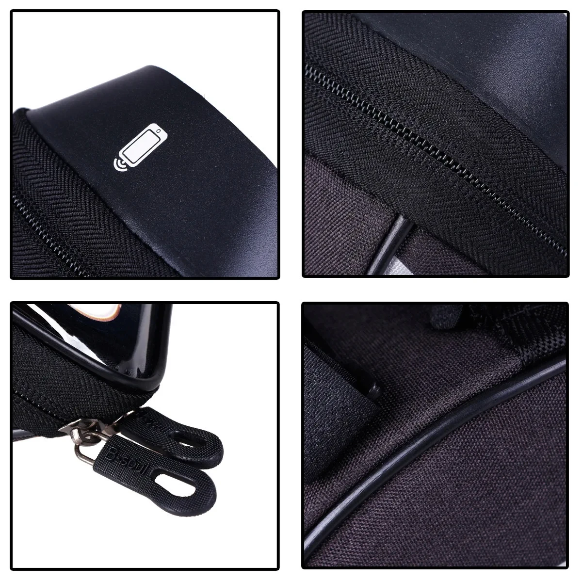 Wasserdichte Touchscreen-Fahrradlenkertasche mit Sonnenschutzabdeckung – Bild 4