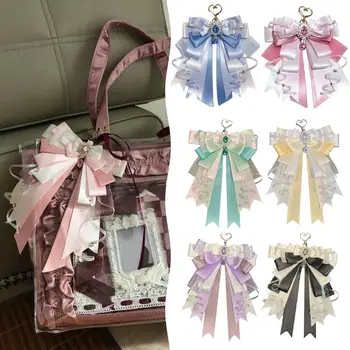 Itabag Dekoration Zubehör Doppelschicht Band Schleife Tasche Anhänger DIY handgemachte Lolita Schmuck Geschenk