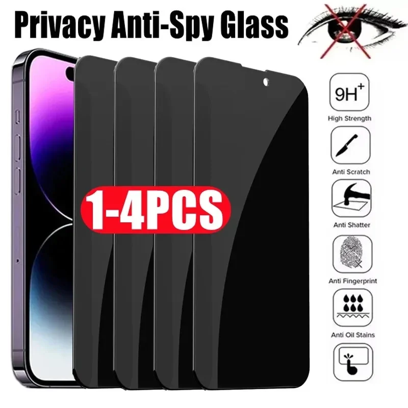 Sichtschutz-Displayschutzfolie aus gehärtetem Glas für iPhone 15 14 13 12 11 16 17 18 Pro Max