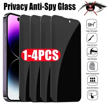 Sichtschutz-Displayschutzfolie aus gehärtetem Glas für iPhone 15 14 13 12 11 16 17 18 Pro Max