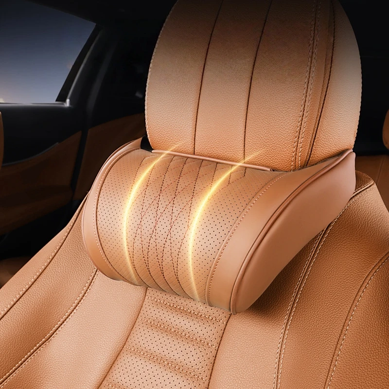 Luxus-Auto-Nackenkissen, Nappa-Kopfstütze, Nackenstützkissen – Bild 2