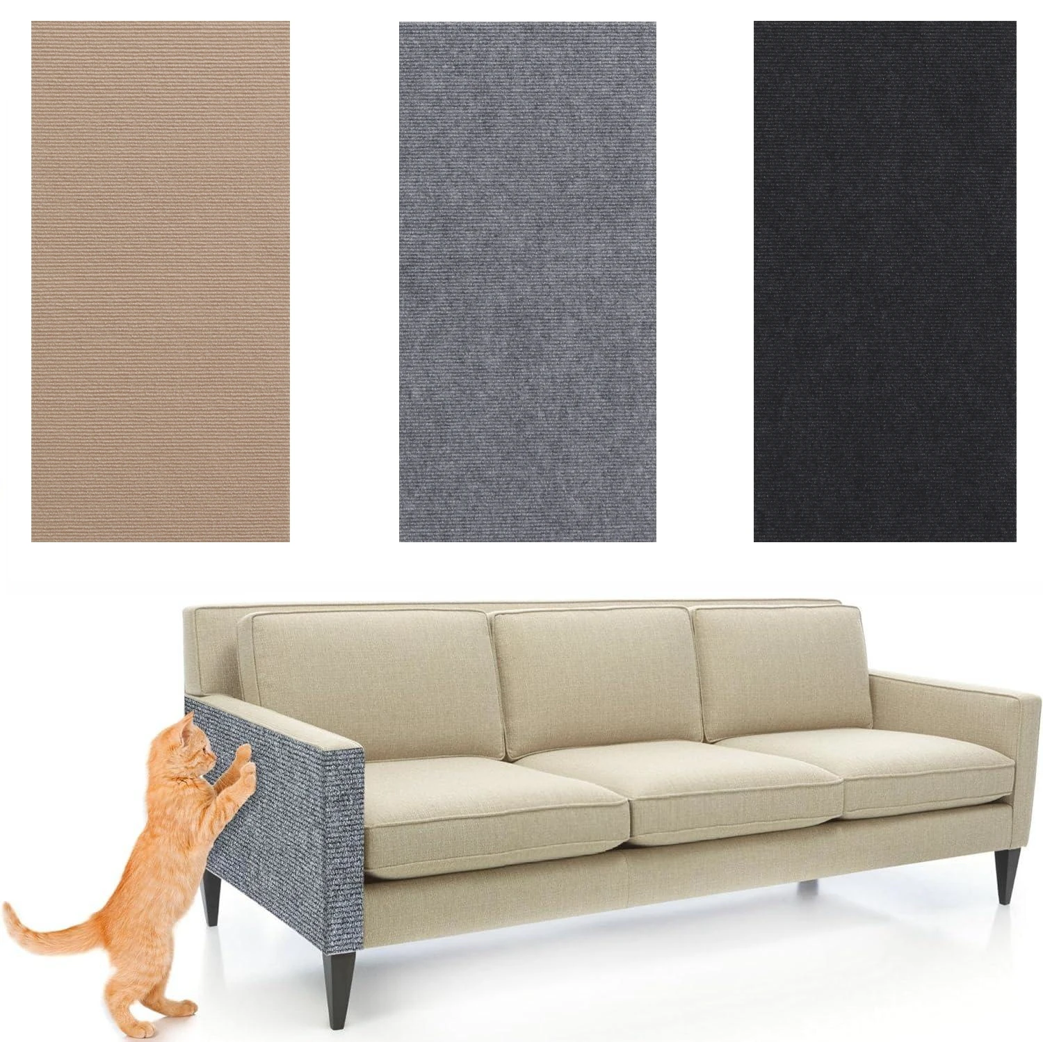Anti-Kratzmatte für Katzen, zuschneidbar, selbstklebend, Teppichmatte, Pad für Katzen, Haustiere, Kratzer