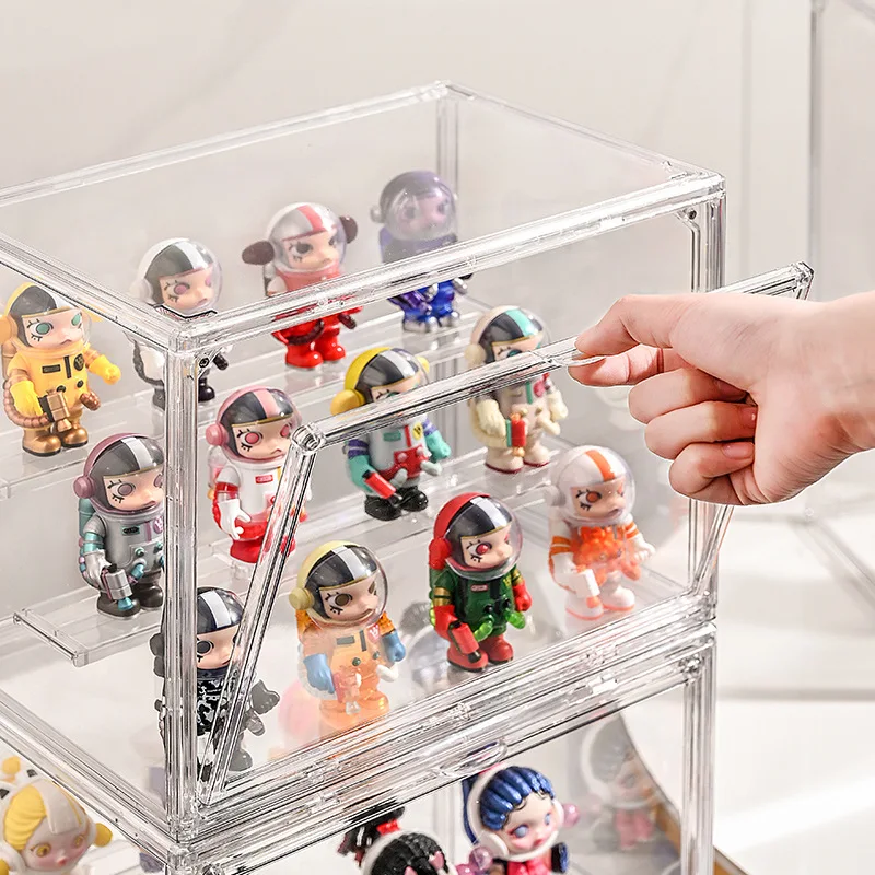 Klare Displaybox für Fingures, faltbare Spielzeugvitrine aus klarem – Bild 2