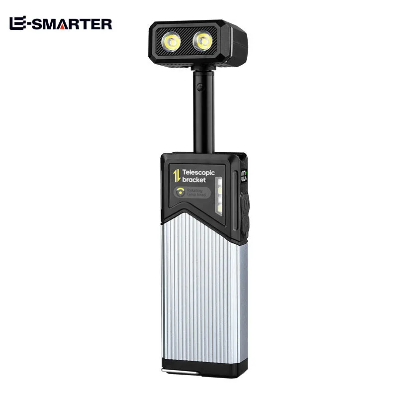 Magnetische LED-Arbeitsleuchte, einziehbar 180° ° Drehbare multifunktionale Taschenlampe für die
