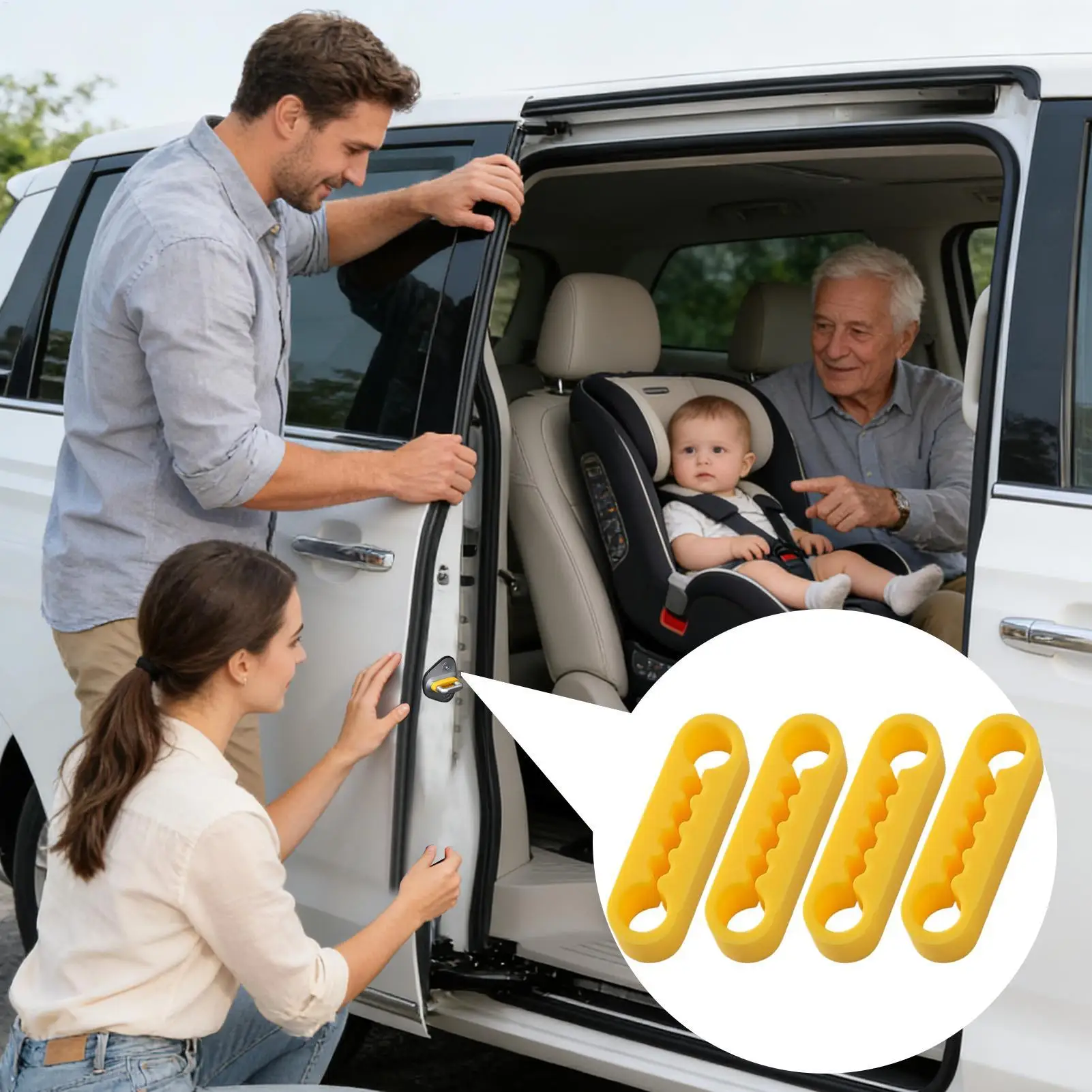 Auto-Türstoßdämpfer-Pads Silikon-Elastische Dämpfer-Polster – Bild 4
