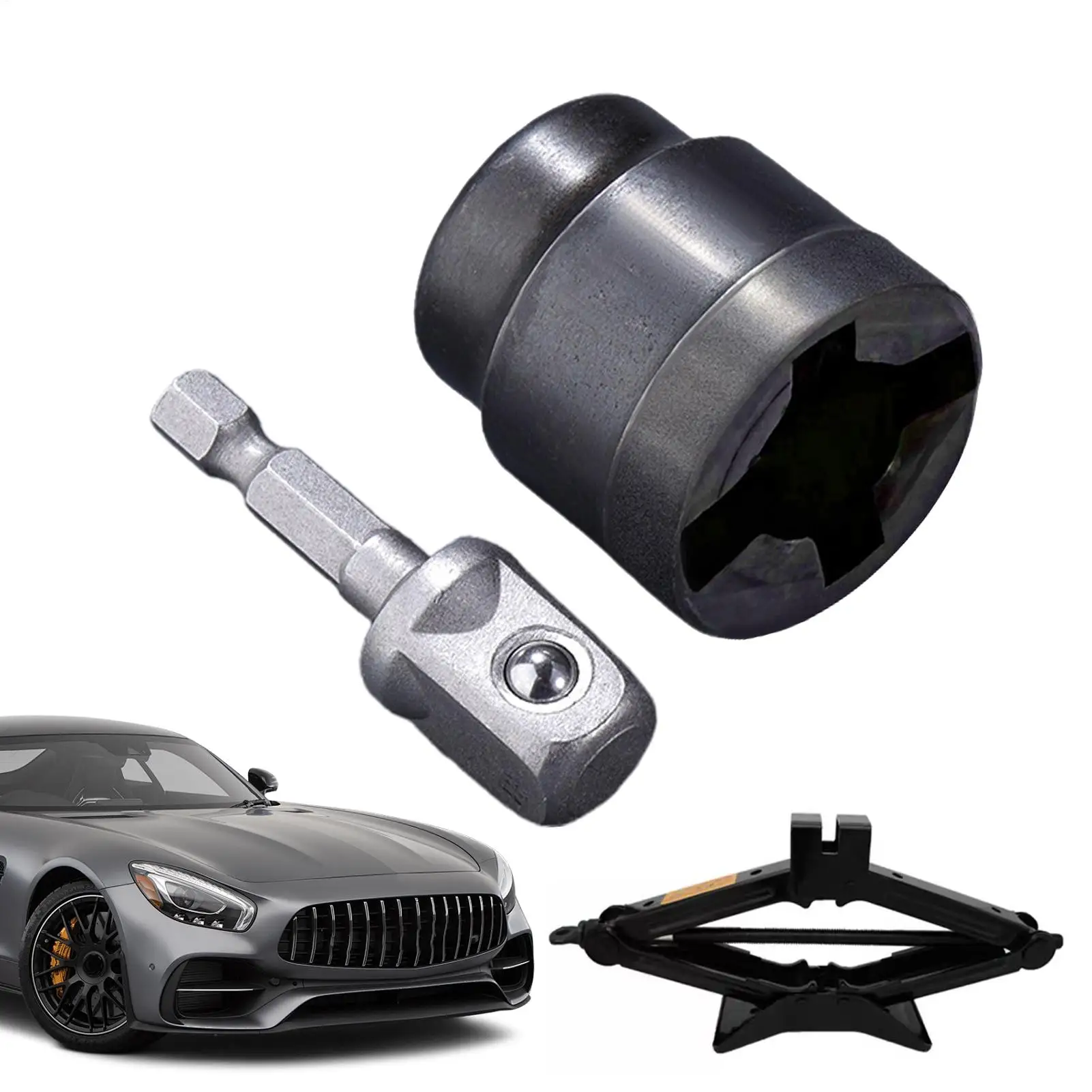 Universal Scissor Auto Jack Adapter Rv Stabilisator Jack Bohrer Adapter Auto Zerlegen Werkzeug Stahl