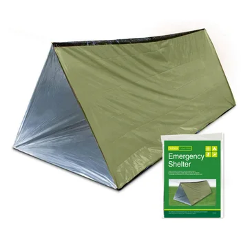 Notfallzelt, Wasserdichtes 2-Personen-Notfall-Röhrenzelt für Camping und Outdoor-Aktivitäten