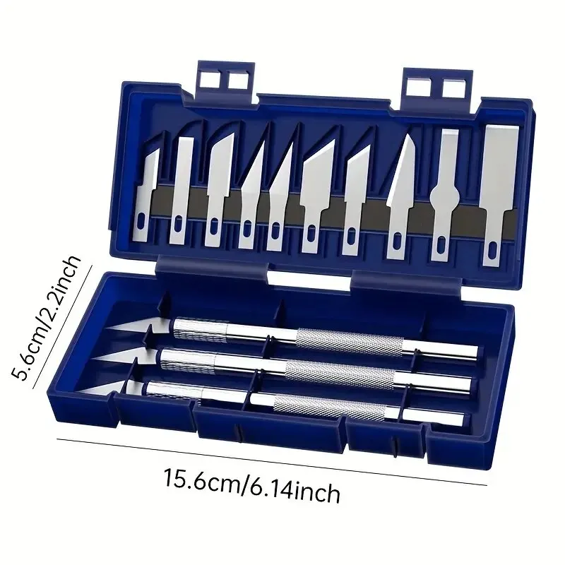 Metall Carving Messer Stift Kunst Dichtung Schneiden Manuelle Kombination Papier Stecklinge (13 Stück)