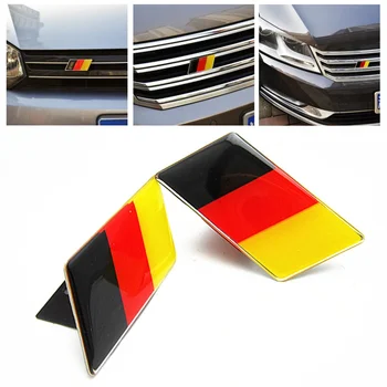 Deutsches Flaggen-Gitter-Emblem-Abzeichen für Volkswagen Scirocco GOLF7 Golf 6 Polo GTI VW Tiguan für Audi A4