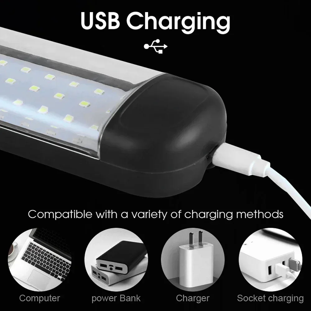 LED-Handtaschenlampe, Arbeitsleuchte, USB wiederaufladbar, starkes – Bild 4