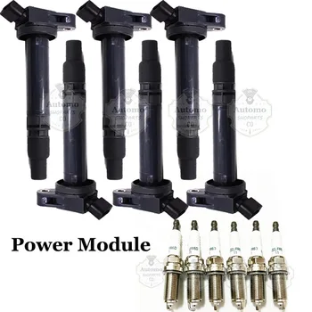 6 Zündspulen-Zündkerzen für 3.5 V6 Toyota Sienna Avalon Camry Highlander Rav4 Venza Lexus RX350 ES350 RX450h