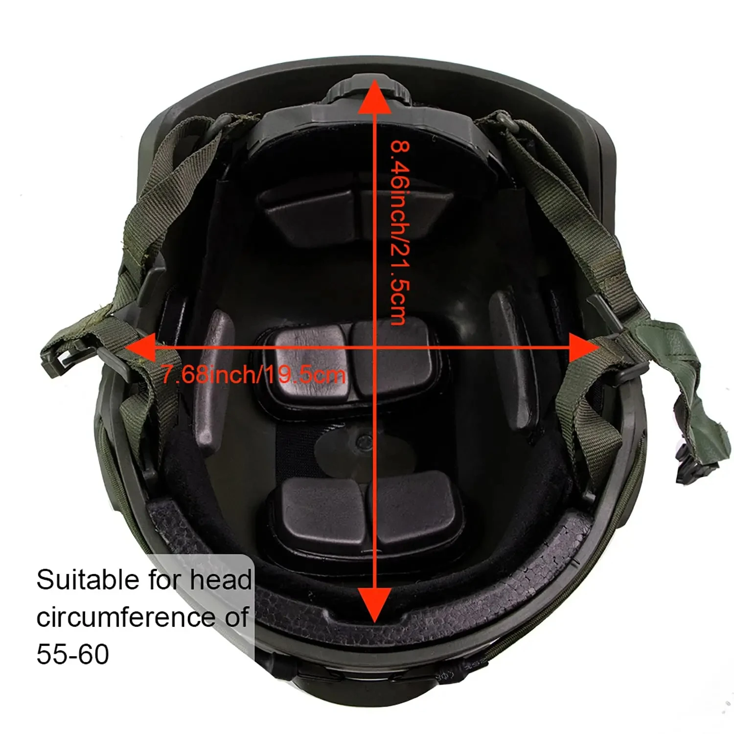 BOOIU Fast MH Taktischer Helm Glasfaserhelm Outdoor-Aktivität – Bild 5