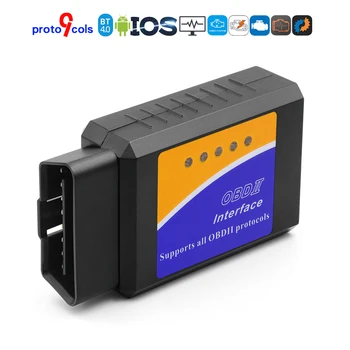 Elm327 diagnose adapter bluetooth 4,0 auto obd scanner code leser auto tool mini elm für android ios alle obd2